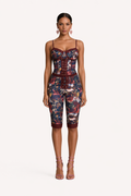 Mystic Bloom Laced Up Contour Top